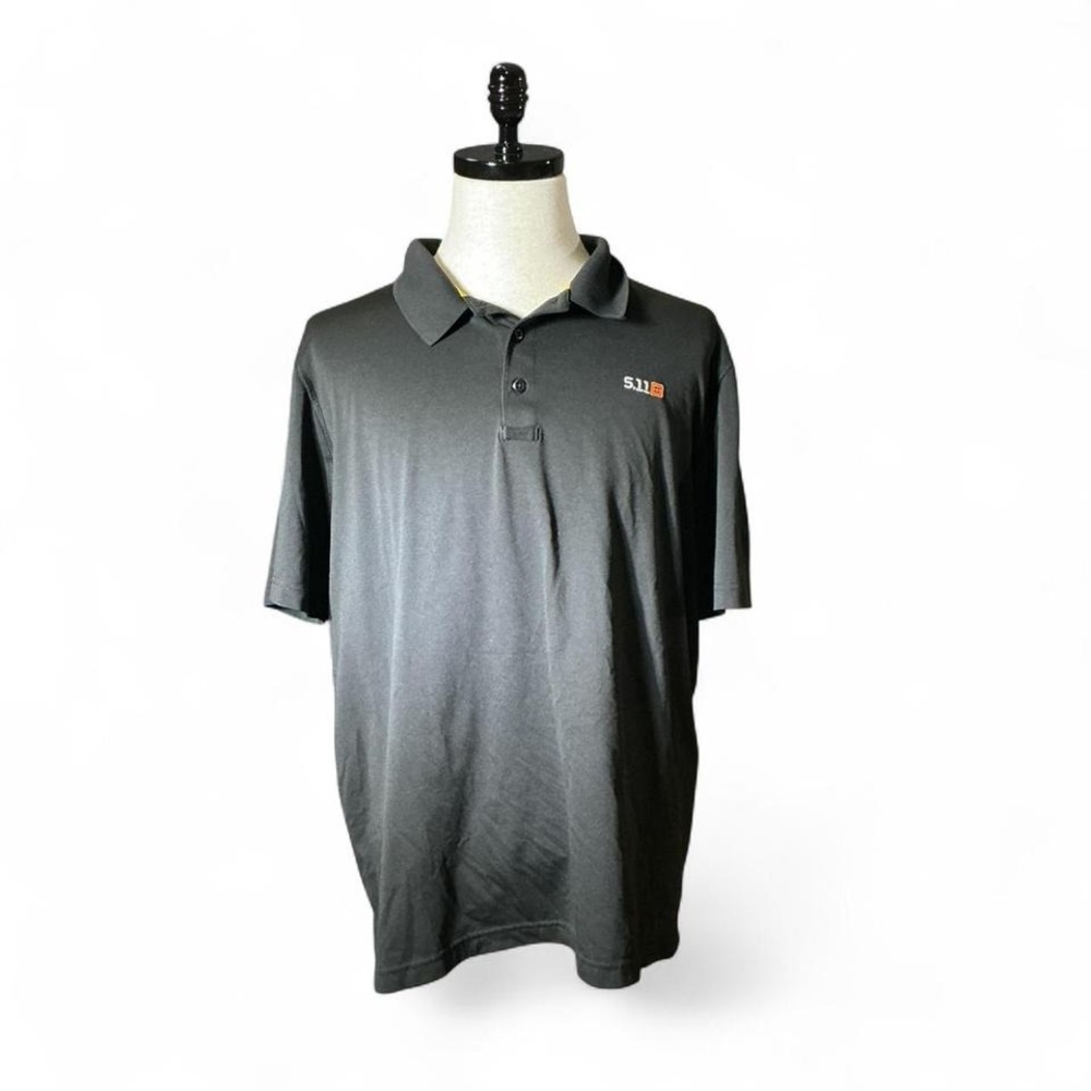 5.11 Tactical Men's Black Short Sleeve Polo Shirt Quick Dry Performance‎ Size XL